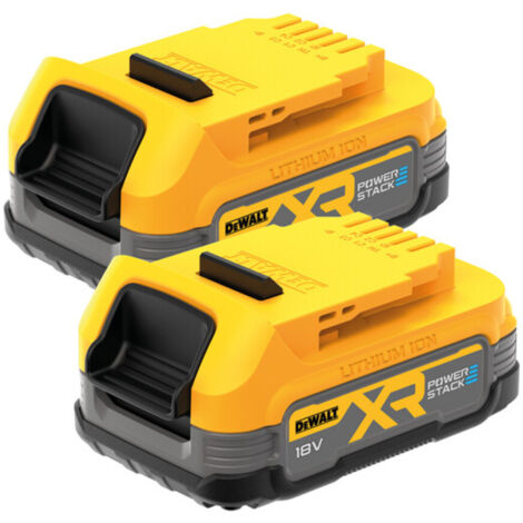Dewalt DCBP034 18v XR 1.7ah Compact Powerstack Battery Twin Pack - 2 x DCBP034