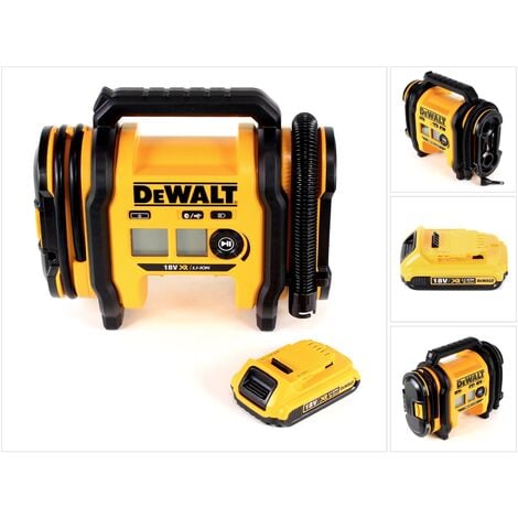 DeWalt DCC018N Gonfleur sans fil 18V 11bar pour KFZ + 1x Batterie 2,0Ah - sans chargeur