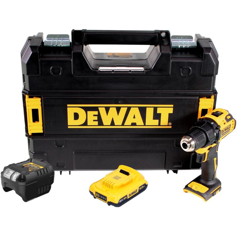 Dcd 708 D1T Perceuse-visseuse sans fil 18 v 65 Nm Brushless + 1x batterie 2,0 Ah + chargeur + tstak - Dewalt