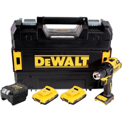 DeWalt DCD 708 D2T Perceuse-visseuse sans fil 18 V 65 Nm Brushless + 2x batterie 2,0 Ah + chargeur + TSTAK