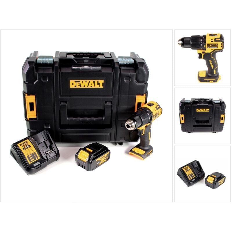Image of DeWalt DCD 709 M1T Akku Schlagbohrschrauber 18V 65Nm + 1x Akku 4,0Ah + Ladegerät in TSTAK Box