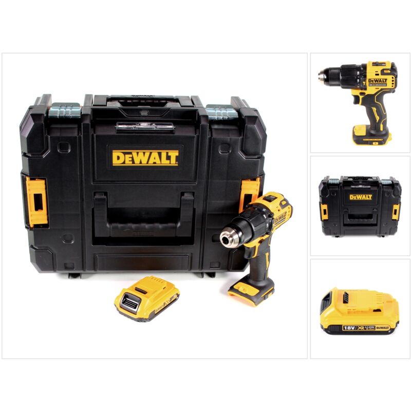 Image of DeWalt DCD 709 NT Akku Schlagbohrschrauber 18V 65Nm + 1x Akku 2,0Ah in TSTAK Box - ohne Ladegerät