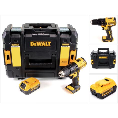 DeWALT DCD 777 Taladro atornillador a batería XR 18V en maletín TSTAK + 1x Batería DCB 182 4,0 Ah
