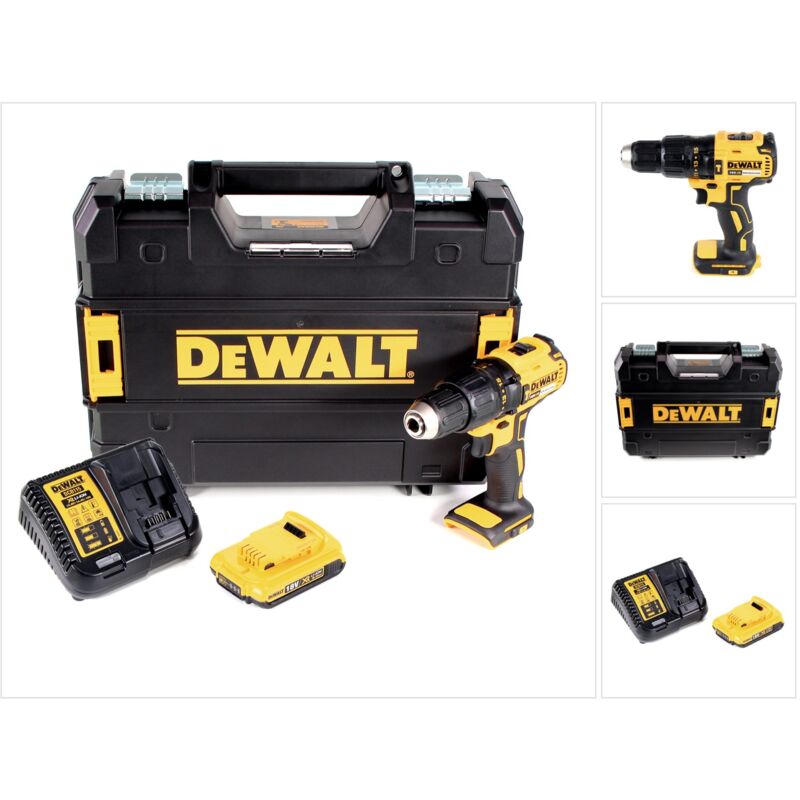 Dewalt - dcd 778 nt Perceuse visseuse à percussion sans fil 65Nm 18V+ 1x Batterie 2,0Ah + Chargeur + Coffret tstak