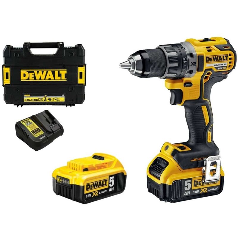 DeWALT Utensili - Trapano avvitatore AKU 18V, 2x batterie 5,0 Ah XR DCD791P2