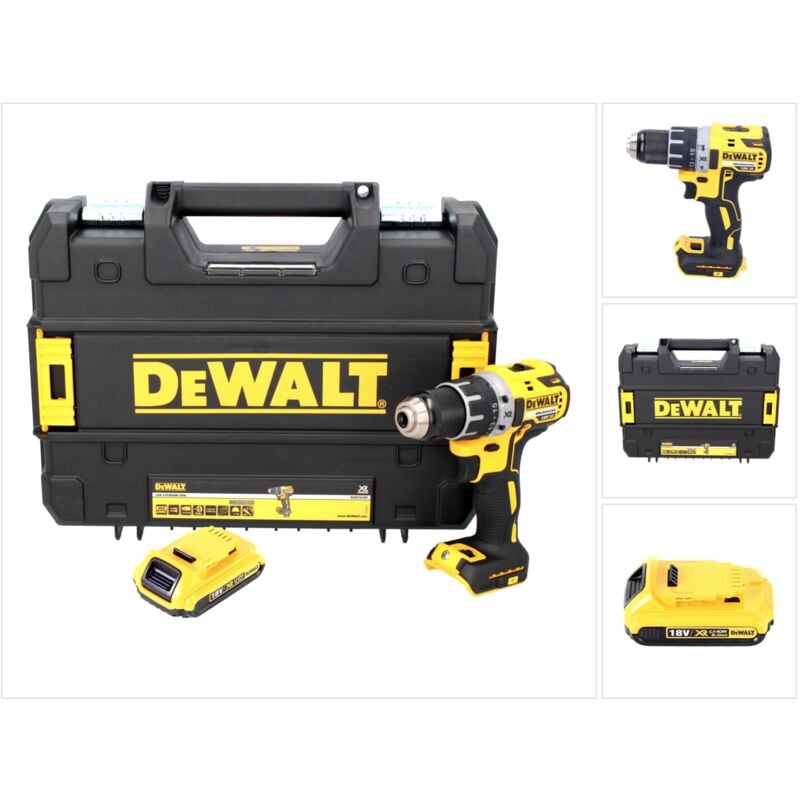 

Dewalt - DCD 791 NT Taladro atornillador inalámbrico XR 18 V en maletín TSTAK + 1x Batería DCB 183 2,0 Ah - Sin cargador incluido
