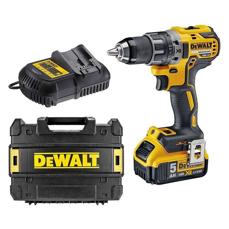 Dewalt - Perceuse-visseuse compact 18V DCD791P1-QW avec coffret + 1 batterie 5,0 Ah
