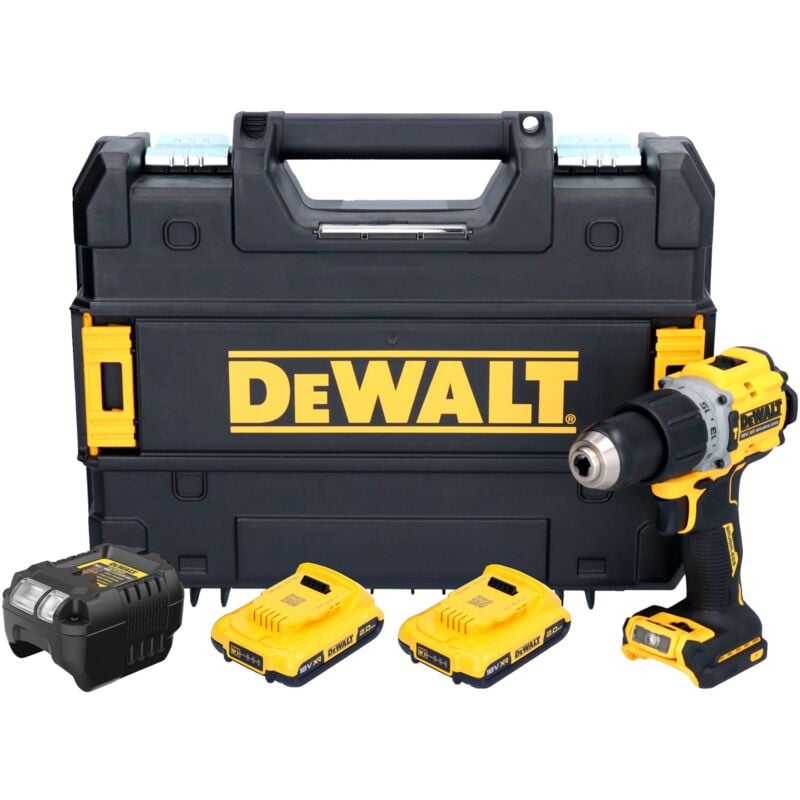Dcd 805 D2T Perceuse-visseuse à percussion sans fil 18 v 90 Nm Brushless + 2x batterie 2,0 Ah + chargeur + tstak - Dewalt