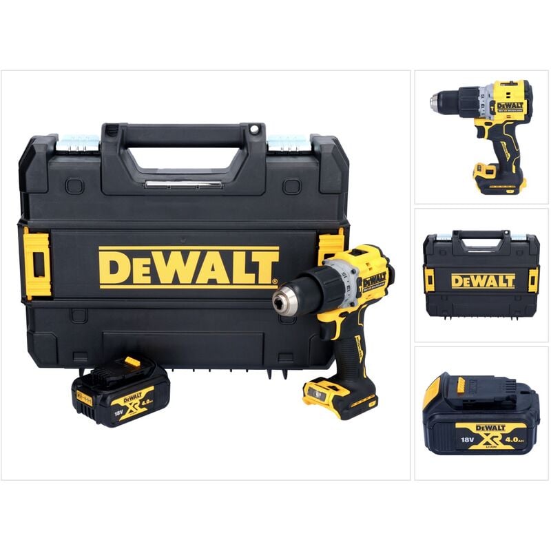 Dewalt - dcd 805 nt Perceuse-visseuse à percussion sans fil 18 v 90 Nm Brushless + 1x batterie 4,0 Ah + tstak - sans chargeur
