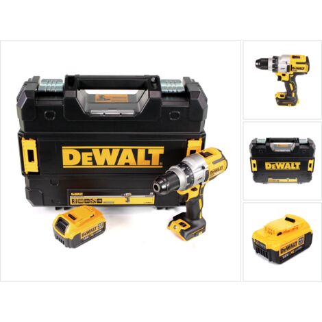 DeWALT DCD 991 Taladro atornillador a batería XR 18 V en maletín TSTAK + 1x Batería DCB 182 4,0 Ah - Sin cargador incluido