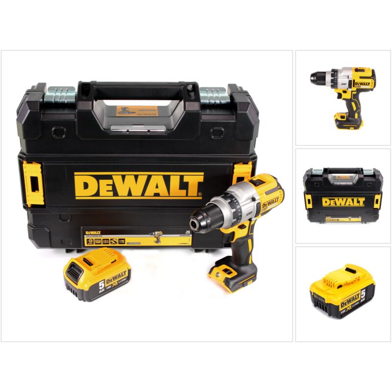 

DeWALT DCD 991 Taladro atornillador a batería XR 18 V en maletín TSTAK + 1x Batería DCB 184 5,0 Ah - Sin cargador incluido