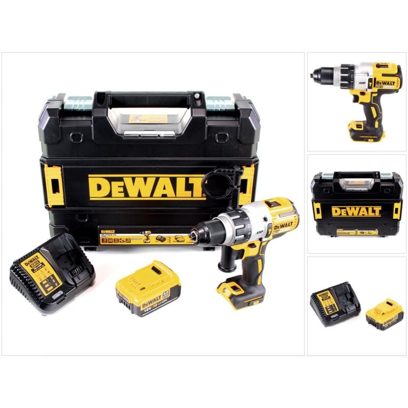 Dewalt - dcd 996 M1 18 v Brushless Li-Ion Perceuse-visseuse à percussion sans fil avec boîtier tstak + 1x Batterie dcb 182 4,0 Ah + Chargeur dcb 115
