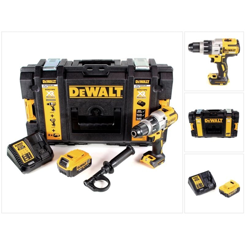 Dewalt - dcd 996 M1 Perceuse-visseuse à percussion sans fil 18V 95Nm Brushless + 1x Batterie 4,0Ah + Chargeur rapide + Coffret de transport Toughbox