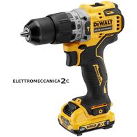 DEWALT DCD706D2-QW avvitatore percussione brushless 12v 2x2Ah