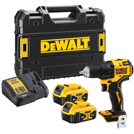 DeWalt DCD708P2T 18V XR Brushless Drill Driver - 2x 5.0Ah Batteries, Charger &amp Tstak Case