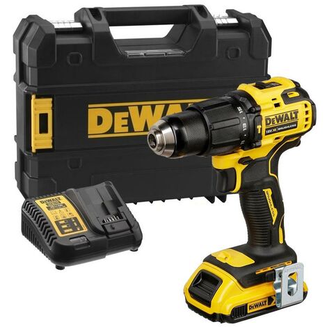 Dewalt DCD709D1T 18v XR Brushless Compact Combi Hammer Drill Tstak - 1 x 2.0ah