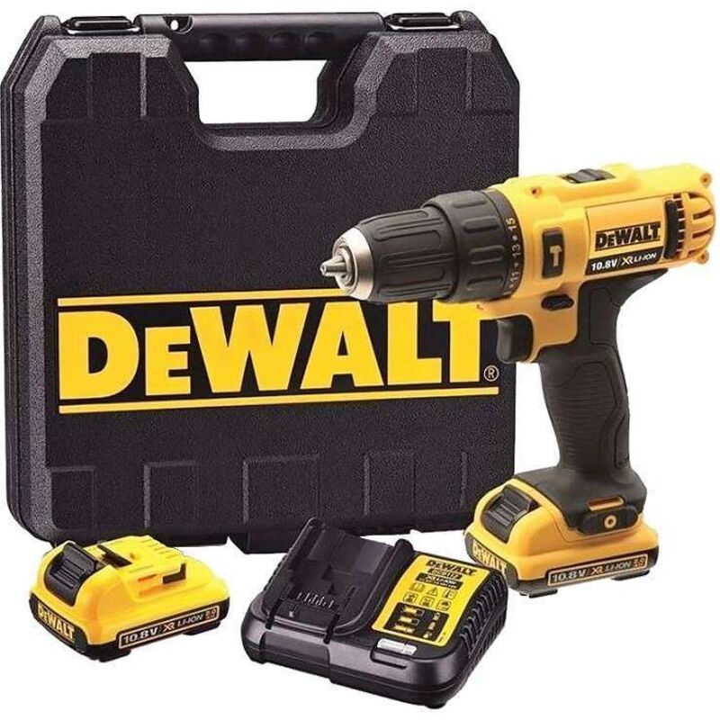 DEWALT Perceuse &agrave; percussion sans fil  DCD716D2-QW 10 8 v 2x2 0 Ah accu.