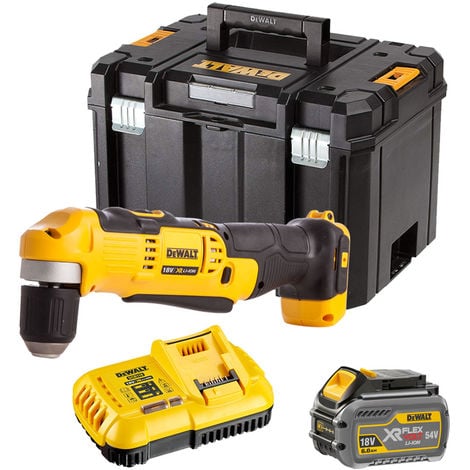 Dewalt DCD740T1 18V Right Angle Drill with 1 x 6.0Ah Battery & Charger in TSTAK:18V