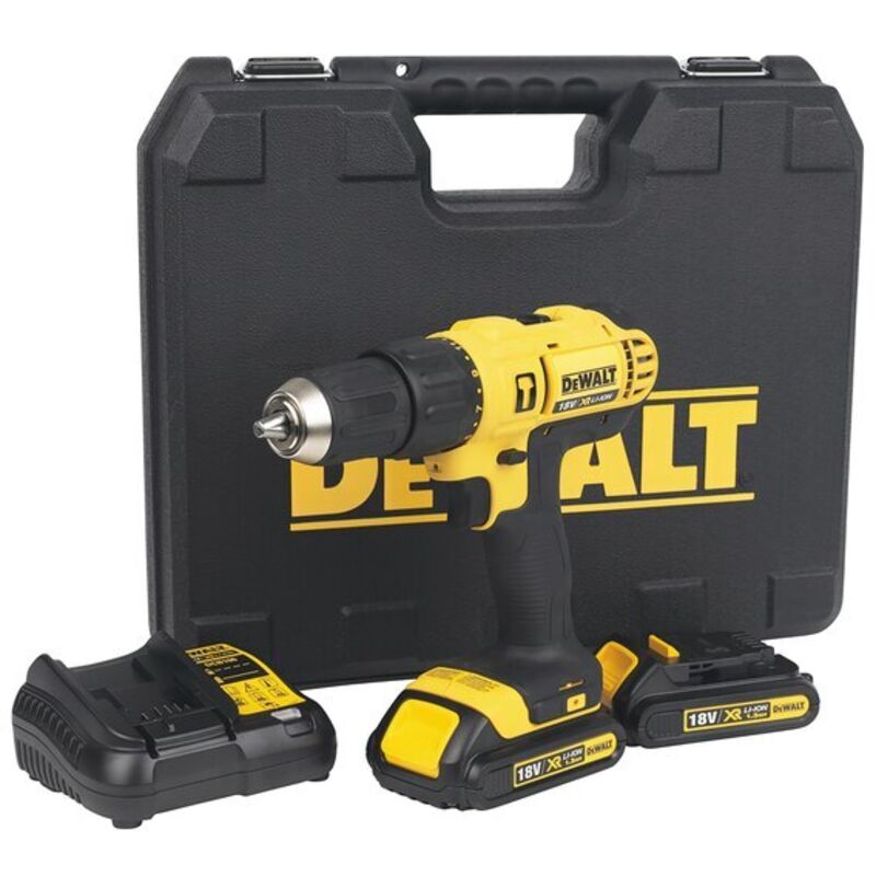 Dewalt Drill Set Xr Batterie Au Lithium 18.0v Dcd 776c2 + Batterie, Chargeur Et Coffret