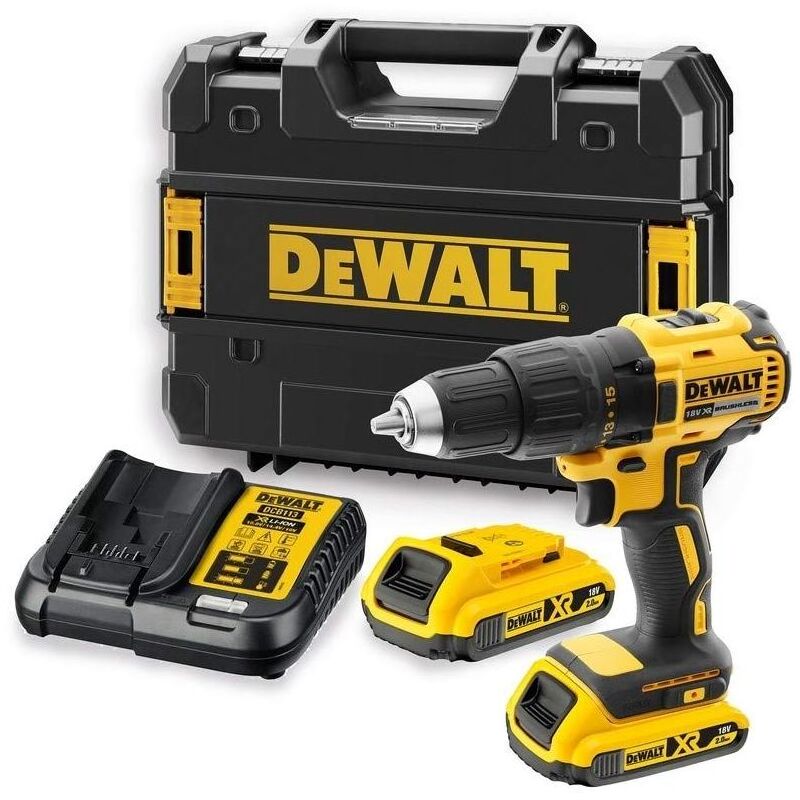Dewalt - perceuse 18.0 v avec batterie sans fil 2.0 Ah