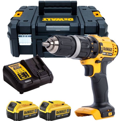 main image of "DeWalt DCD785N 18V 2-Speed Combi Drill with 2 x 4.0Ah Batteries & Charger in TSTAK"