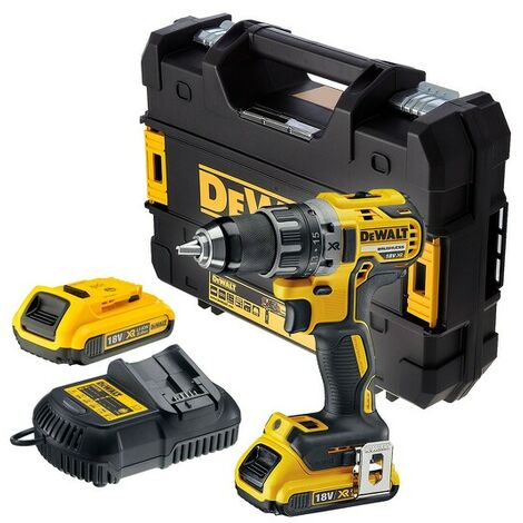 Dewalt Dcd791d2 Set Perceuse Visseuse Li Ion 18v 2x Batterie 2 0ah Dans Tstak Moteur Brushless 70nm