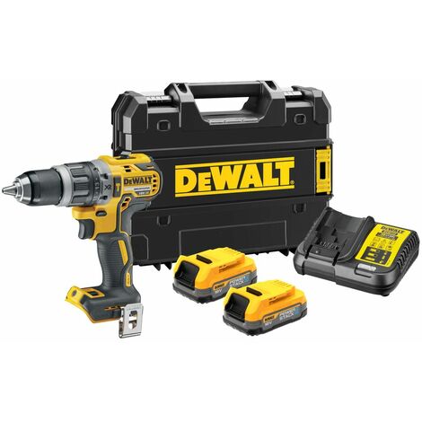 DeWalt DCD796E2T 18V XR Brushless Combi Drill With 2 x 1.7Ah Powerstack Batteries, Charger And Case