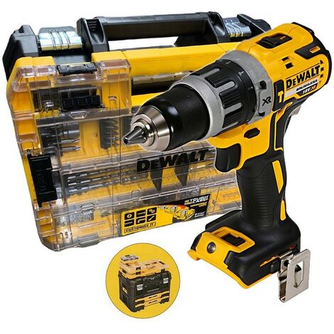 Dewalt DCD796N 18v XR Brushless Compact Combi Hammer Drill + Tstak + 85PC Set