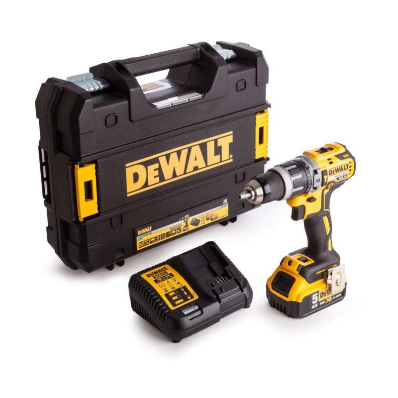 DCD796P1-GB 18V Brushless G2 Hammer Drill Driver - 5.0Ah - Dewalt