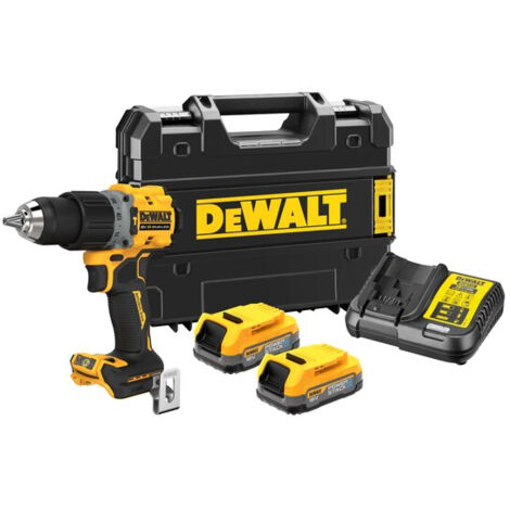 Dewalt DCD805E2T taladro percutor 18V con 2 x baterías Powerstack