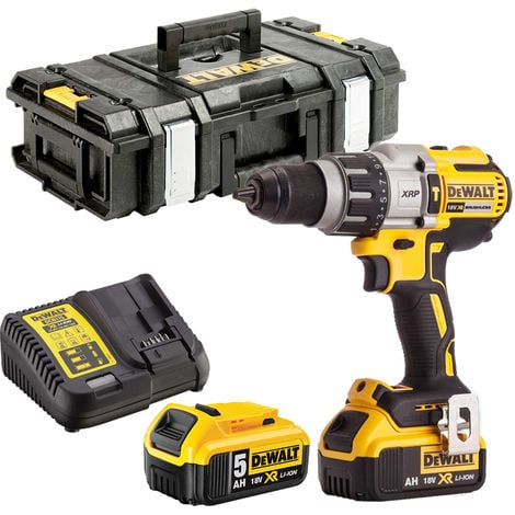 Dewalt DCD996N 18V Brushless Combi Drill 2 x 5.0Ah Batteries Charger & Tool Box