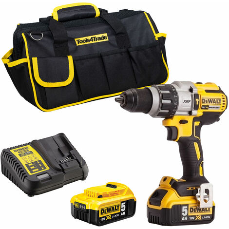 Dewalt DCD996N 18V Brushless Combi Hammer Drill with 2 x 5.0Ah Batteries & Charger in Case