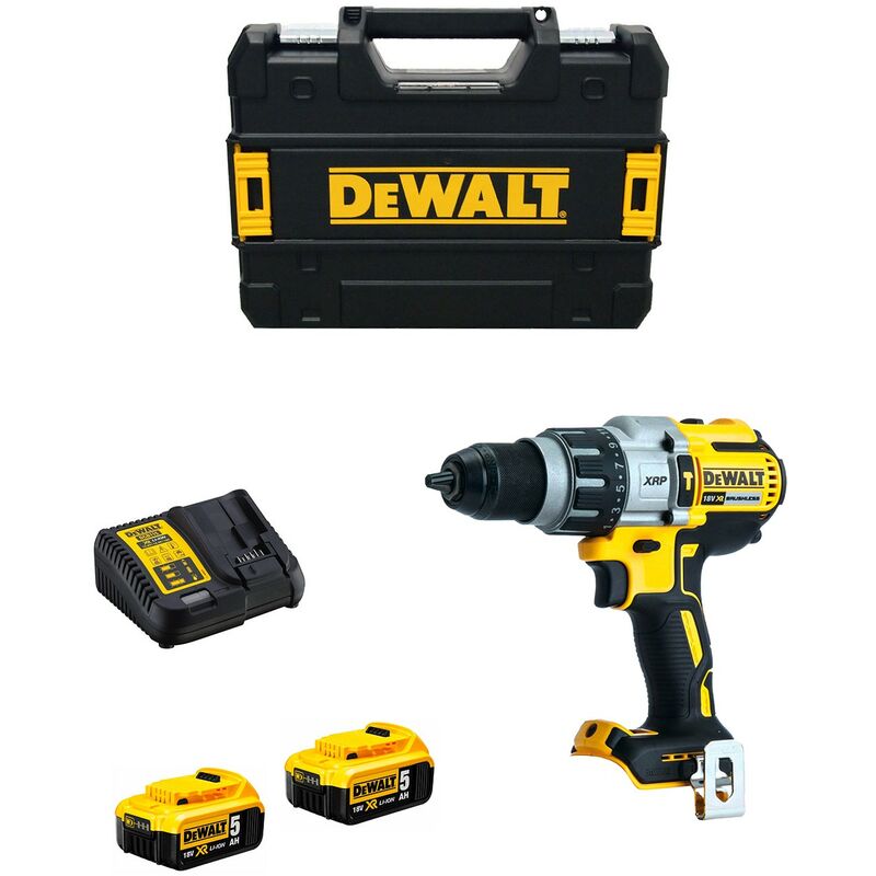 

Taladro Percutor DeWALT DCD996P2T (2 x 5,0 Ah + DCB115 + TSTAK II)