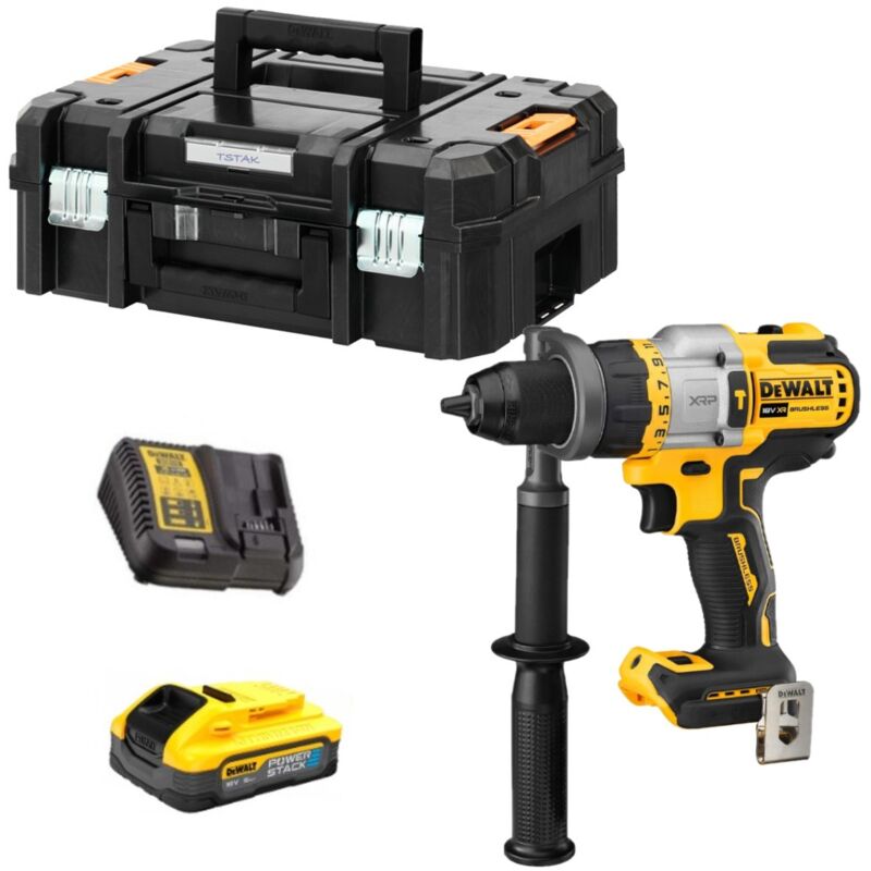 Dewalt - DCD999H1T-QW Premium Perceuse-visseuse à percussion xrp 18V + 1 x 5,0Ah Batterie Powerstack + Chargeur + Coffret t-stak