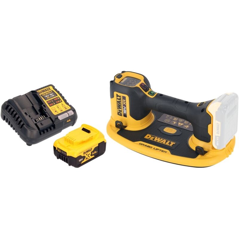 Image of Dce 590 P1 Akku Vakuum Heber 18 v 120 kg + 1x Akku 5,0 Ah + Ladegerät - Dewalt