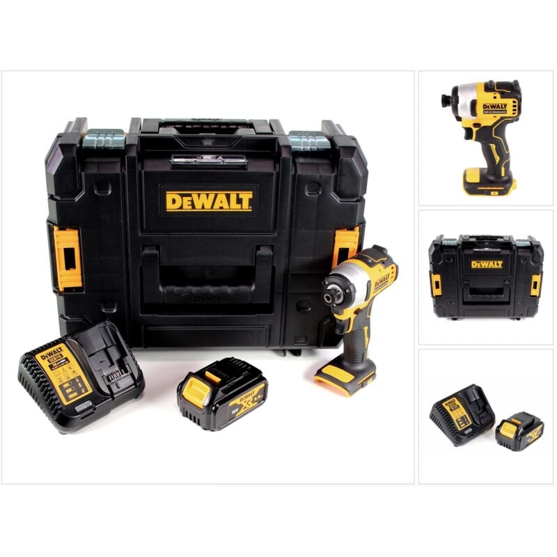 Dcf 809 M1T Avvitatore ad impulsi a batteria 18V / Brushless + 1x Batteria 4,0 Ah + Caricatore + Valigetta t-stak - Dewalt
