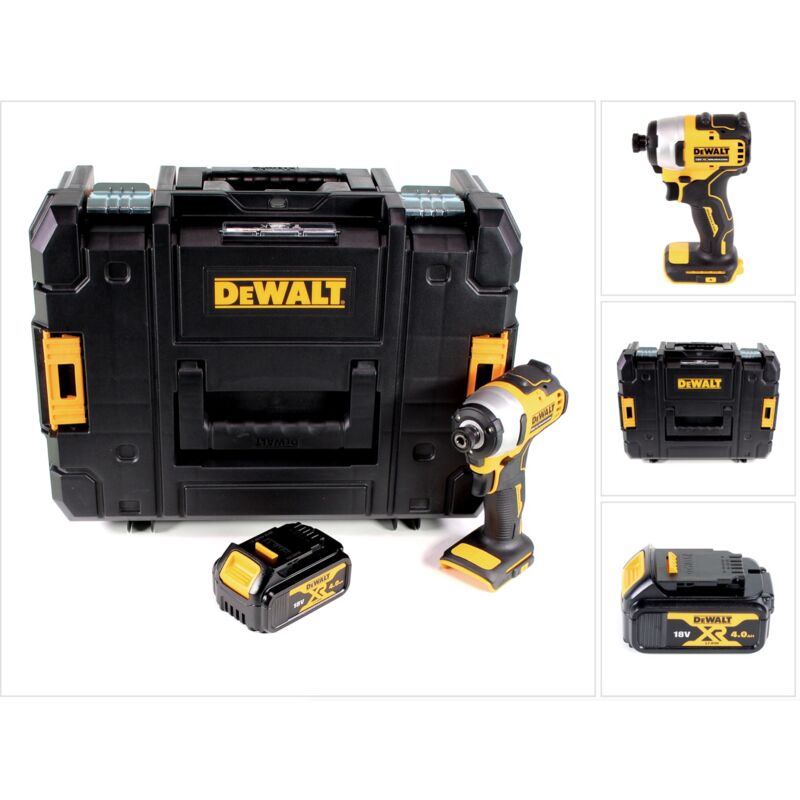 Dcf 809 nt Avvitatore ad impulsi a batterie 18 v Brushless in valigetta t-stak + 1x Batteria 4,0 Ah - senza caricabatterie - Dewalt