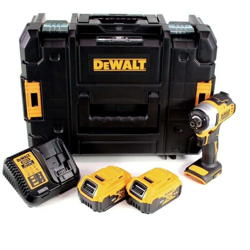 DCF809P2T Visseuse à chocs sans fil 18 v + Coffret de transport t-stak + 2x Batteries 5,0 Ah + Chargeur - Dewalt