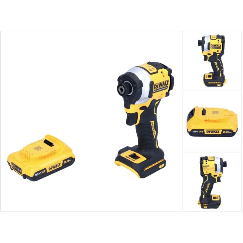 Image of Dcf 850 n Chiave a Impulsi Cordless 18 v 205 Nm 1/4' Brushless + 1 Batteria 2,0 Ah - senza caricabatterie - Dewalt