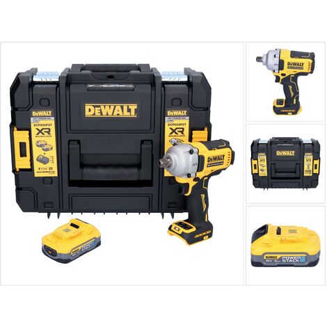 DEWALT AVVITATORE AD IMPULSI 1/2 1355Nm POTENTE 2 BATTERIE POWERSTACK 18V  5Ah