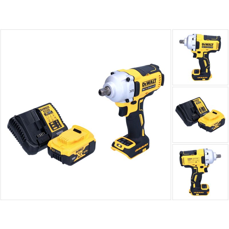 Dewalt - dcf 892 P1 Clé à choc sans fil 18 v 812 Nm 1/2'' Brushless + 1x batterie 5,0 Ah + chargeur