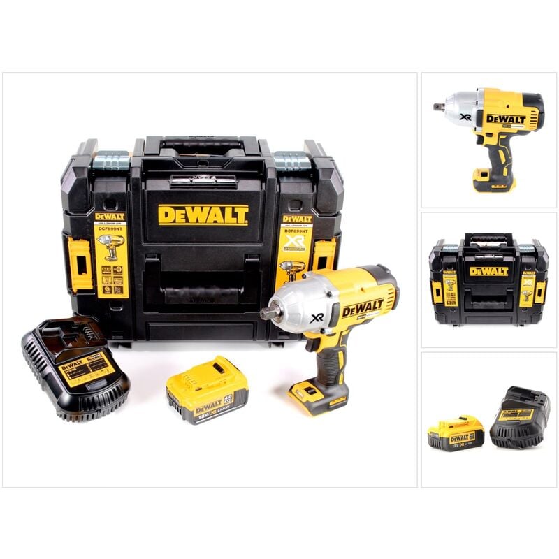 Dcf 899 M1 18 v Boulonneuse à chocs sans fil Brushless 950 Nm 1/2' avec boîtier tstak + 1 x dcb 182 4,0 Ah Batterie + dcb 115 Chargeur - Dewalt