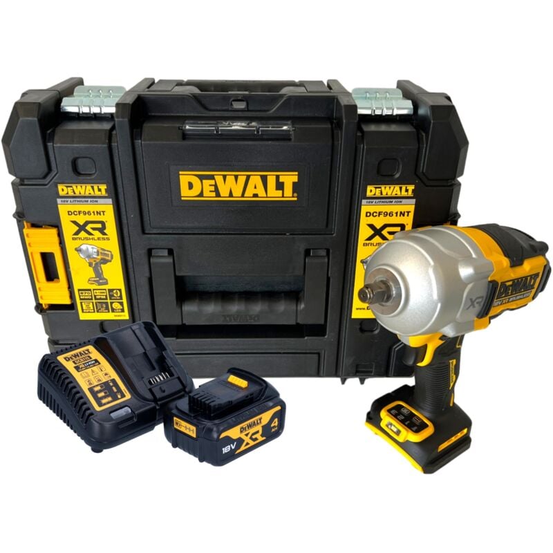 DeWalt DCF 961 M1T Clé à choc 18 V 1632 Nm 1/2'' Brushless + 1x batterie 4,0 Ah + chargeur + TSTAK