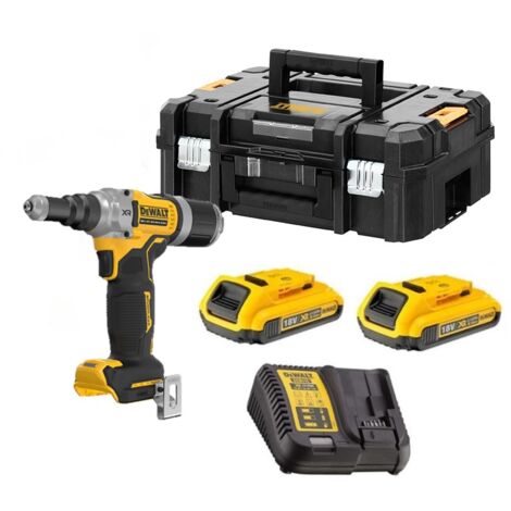 Dewalt DCF414D2-QW Riveteuse sans fil  18 V 4.8-6.4mm - 2X2.0Ah Batteries + chargeur en T-STAK