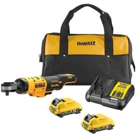 Dewalt DCF503D2 12v XR 3/8"" Open Head Ratchet - 2 x 2.0Ah + Carry Bag