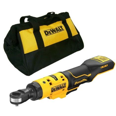 Dewalt DCF504N 12v XR 1/4"" Open Head Ratchet Variable Speed Bare + Tool Bag