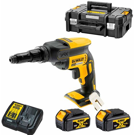 DeWALT DCF622M2 Cordless 18V Brushless Self Drilling TEK Screwdriver With 2x4Ah Batts, Charger And Case