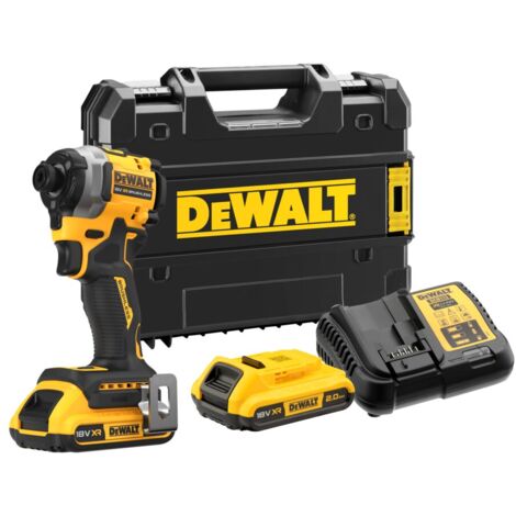 DeWALT DCF850D2T 18V XR Ultra Compact Brushless Impact Driver, 2 x 2Ah Batteries, Charger &amp TSTAK Case
