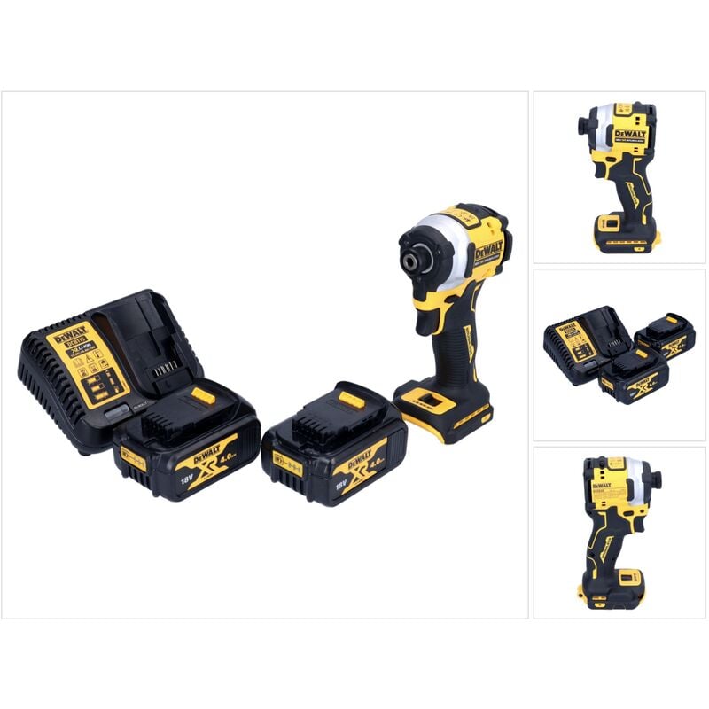DCF850M2 Visseuse à choc sans fil 205Nm 1/4' 18V Brushless + 2x Batteries 4,0Ah + Chargeur - Dewalt