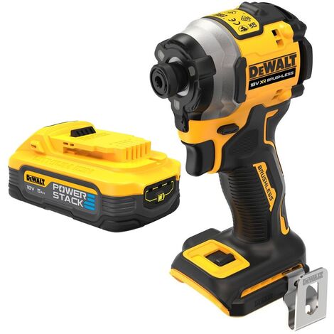 Dewalt DCF850N 18v XR Brushless Compact Impact Driver + 5ah POWERSTACK Battery